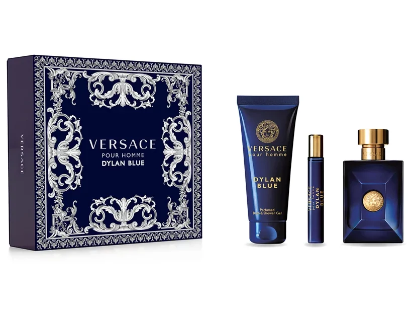 Dylan Blue Pour Homme by Versace 3pc Gift Set Men – Perfume Dazzle