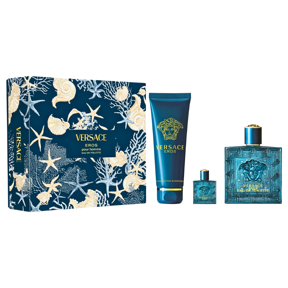 R (1) Versace Eros 3pc Gift Set Men - Image 1