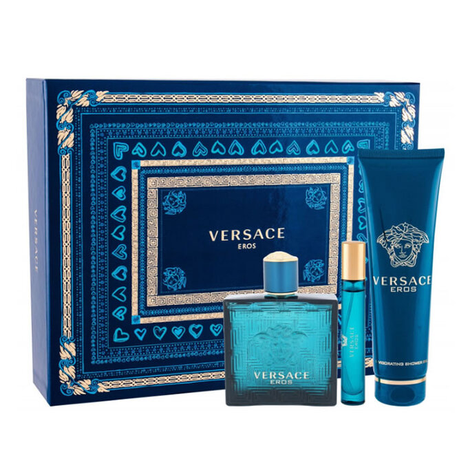 Versace Eros 3pc Gift Set Men - Perfume 