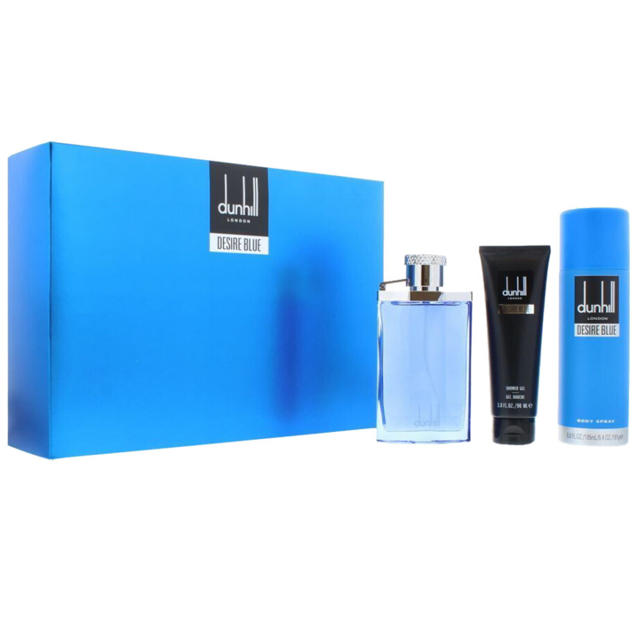 Dunhill london Desire Blue 3pc Set ( 100 ml EDT Sp, 90 ml Shower Gel, 195 ml Body Spray )