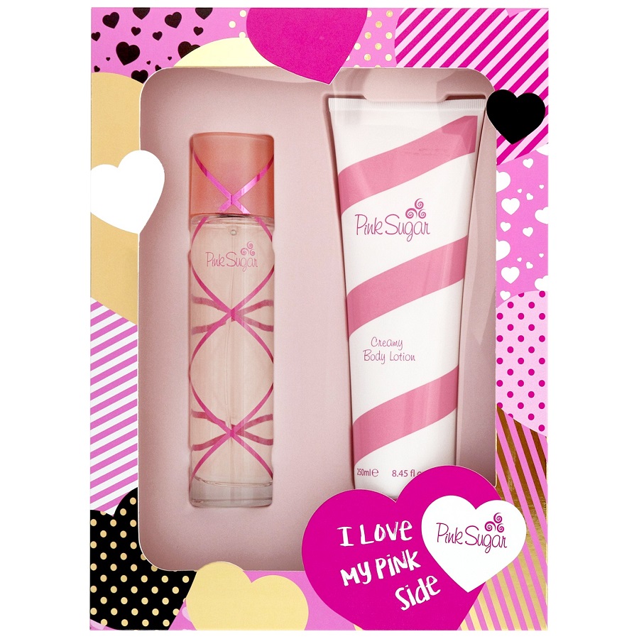Pink Sugar 2pc Gift Set 2021 ( 100ml EDT Sp, 250ml Body Lotion )-1