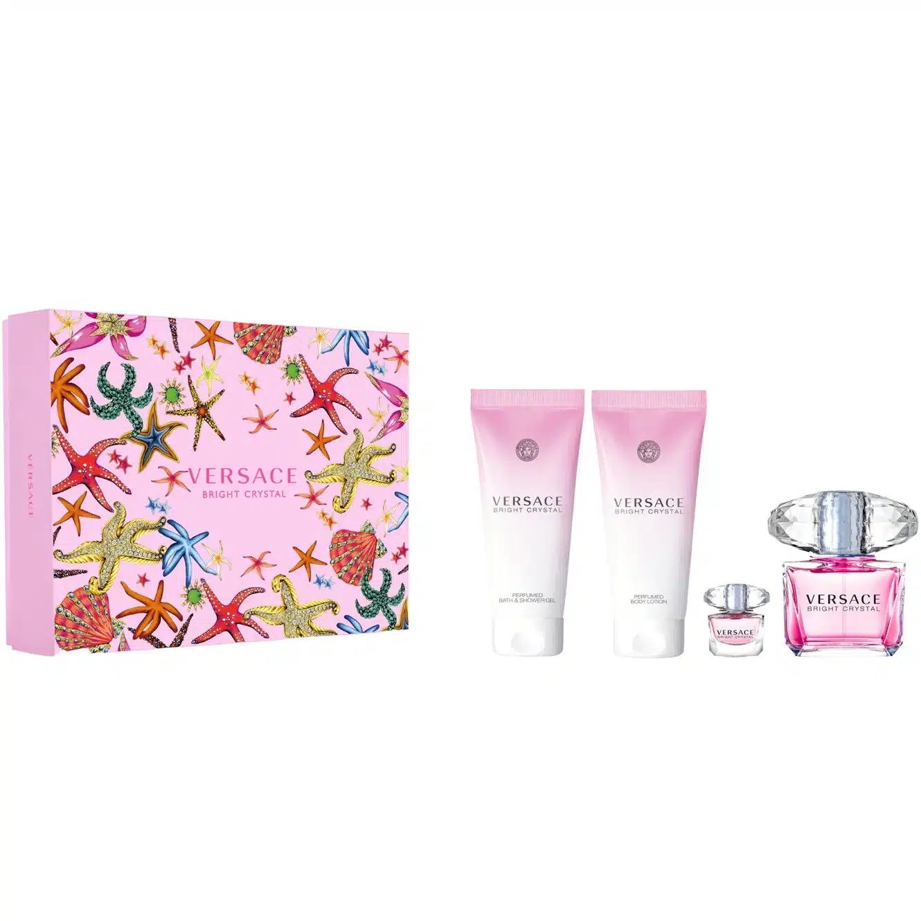 8011003879113 Versace Bright Crystal 4pc Gift Set Women - Image 1