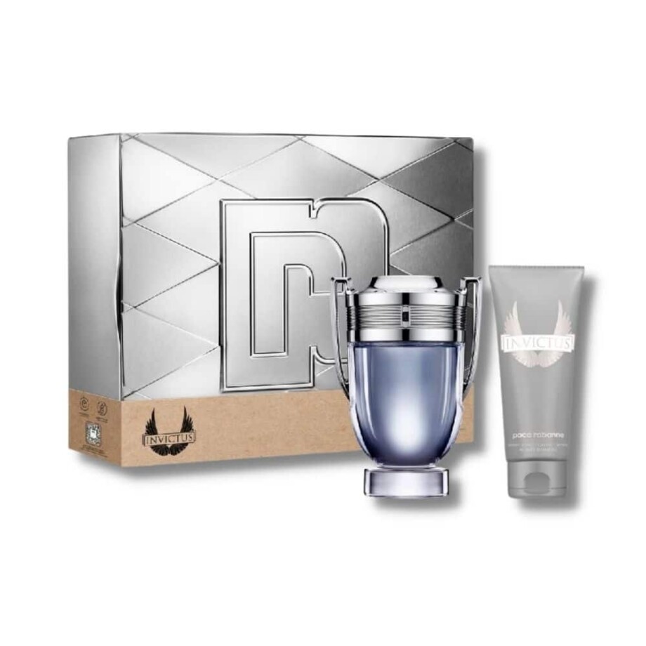Paco.R Invictus 2pc Gift Set (100ml EDT Sp, 100ml All Over Shampoo)