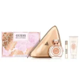 Guess Bella Vita Rosa by Guess 4pc Gift Set 100ml Eau De Toilette Spray,15ml Eau De Toilette Spray, 100ml Body Lotion & Pouch Women.