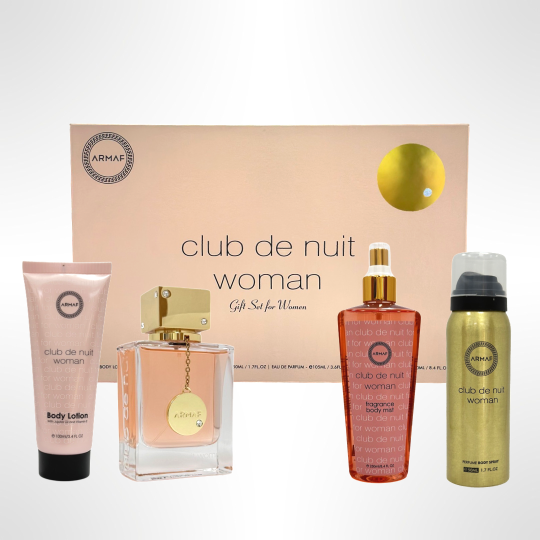 Club De Nuit by Armaf 4pc Gift Set Women.