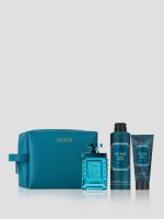 Uomo Acqua By Guess 4pc Gift Set 100ml Eau De Toilette Spray, 226ml Deodorizing Body Spray, 100ml Shower Gel and Pouch Men.