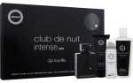Club De Nuit Intense By Armaf 4pc Gift Set100ml Eau De Toilette, 50ml Body Spray Eau De Toilette, 100ml Shower Gel and 250ml Shampoo Men.