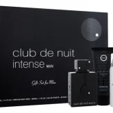 Club De Nuit Intense By Armaf 4pc Gift Set100ml Eau De Toilette, 50ml Body Spray Eau De Toilette, 100ml Shower Gel and 250ml Shampoo Men.