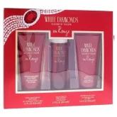 White Diamonds En Rouge by Elizabeth Taylor 3pc Gift Set 100ml Eau De Toilette Spray, 100ml Body Lotion and 100ml Shower Gel Women.