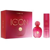 The Icon by Antonio Banderas 2pc Gift Set 100ml Eau De Parefum and 150ml Deodorant Spray Women.